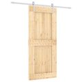 vidaXL Posuvné dvere Prírodná a biela 90 x 210 cm