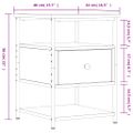 vidaXL Nočné stolíky 2 ks dub sonoma 40x42x56 cm kompozitné drevo