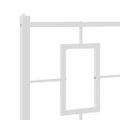 vidaXL Kovové náhradné čelo postele biele 90 cm