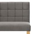 vidaXL Lavička 140 cm, sivá, zamat
