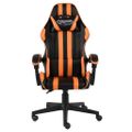 vidaXL Herná stolička čierna a oranžová umelá koža