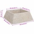 vidaXL Okrúžok na vianočný stromček Štvorcový Biela 70 x 70 x 28 cm