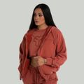 Dámska mikina Zip Washed Terra - STRIX, veľkosť S