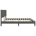 vidaXL Rám postele Tmavosivá 180 x 200 cm Kordúrová tkanina
