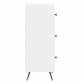 vidaXL Zásuvkový kabinet Biela s vysokým leskom 33 x 34,5 x 90 cm