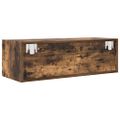vidaXL TV stolíky 2 ks dymový dub 80x31x25,5 cm spracované drevo