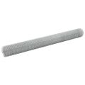 vidaXL Drôtené pletivo pozinkovaná oceľ 25x1,5 m strieborné