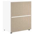 vidaXL Komoda „VISNES“ biela 60x40x73 cm, drevo