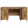 vidaXL Stôl Staré drevo 142,5 x 50 x 75 cm Kompozitné drevo