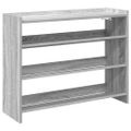 vidaXL Regál na topánky sivý dub sonoma 80x25x62 cm spracované drevo