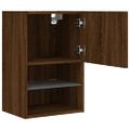 vidaXL TV skrinky s LED svetlami 2 ks hnedý dub 40,5x30x60 cm