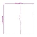 vidaXL Priehľadná plachta s okami 6x8 m PVC
