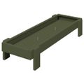 vidaXL Krmná žľab pre slede Olivová zelená 80 x 28 x 13.5 cm