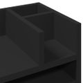 vidaXL Organizér na stôl čierny 44,5x24x25 cm kompozitné drevo
