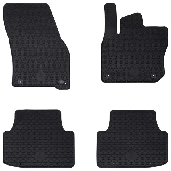 vidaXL Autokoberec 4 pcs Čierna vhodné pre VW TIGUAN MHEV & PHEV 2024-