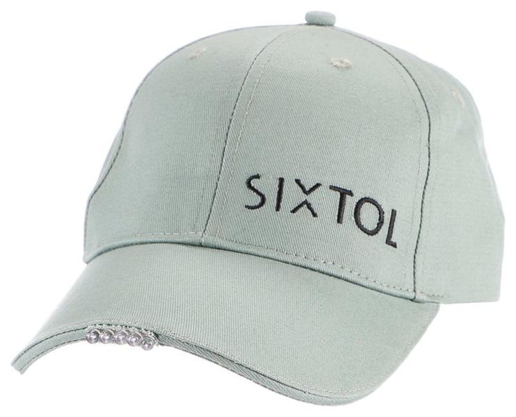 Šiltovka so svetlom B-CAP 25 lm, nabíjacia, USB, univerzálna veľkosť, zelená SIXTOL