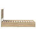 vidaXL Úložná posteľ Sonoma dub 75 x 190 cm Kompozitné drevo