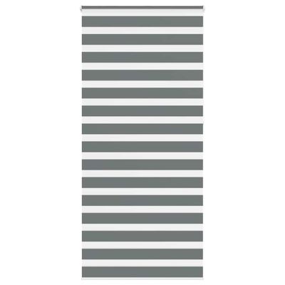 vidaXL Zebrová roleta tmavosivá 115x230 cm šírka látky 110,9 cm polyester