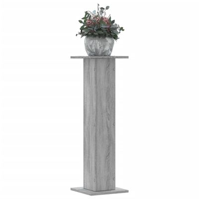 vidaXL Stojany na rastliny 2 ks sivé sonoma 30x30x95 cm kompoz. drevo