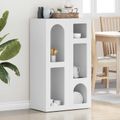 vidaXL Servírovacia skriňa ELST Biela 59 x 35 x 100,5 cm