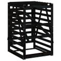 vidaXL Úložný box pre odpadkový kôš čierny 84x90x128,5 cm borovica