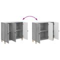 vidaXL Servírovacia skriňa Sivá sonoma 89 x 34,5 x 80 cm