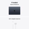 Apple MacBook Air 15"/M5/15,3"/2880x1864/16GB/512GB/M5/Tahoe/Midnight/1R Apple MacBook Air 15'' (2026) / M5 / 15,3" / 10C CPU / 10C GPU / 16GB RAM / 512GB SSD / Temne inkoustový