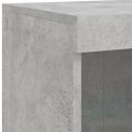 vidaXL Komoda s LED svetlami betónovo-sivá 202x37x100 cm