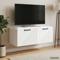 vidaXL Nástenná TV skrinka Biela 78,5 x 41 x 30 cm Kompozitné drevo