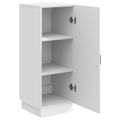vidaXL Servírovacia skriňa Biela s vysokým leskom 33 x 34,5 x 87 cm