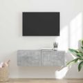 vidaXL TV nástenná skriňa 98 x 31 x 29,5 cm Betónová Kompozitné drevo