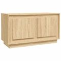 vidaXL TV skrinka dub sonoma 80x35x45 cm spracované drevo