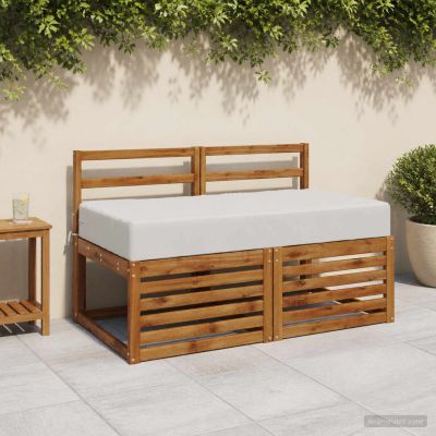 vidaXL Podložka na sedadlo SOEST 100% polyester Biela 120 x 80 x 15 cm