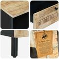 vidaXL Úložné skrine Hnedá 80 x 33,5 x 46 cm Masívne mango drevo