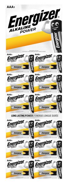 Energizer Power Alkaline AAA LR03 BP1X12 12ks alkalické mikrotužkové batérie 7638900432374