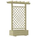 vidaXL Záhradná pergola s kvetináčom 162x56x204 cm, drevo