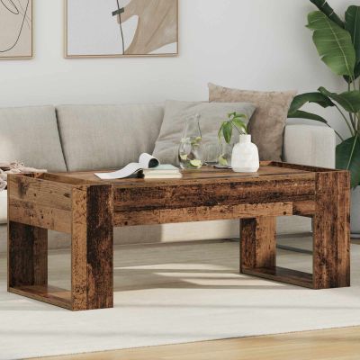 vidaXL Konferenčný stolík Staré drevo 110 x 50 x 41 cm