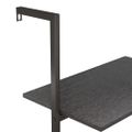 vidaXL Naklonený regál so 4 policami, čierny 64x35x152,5 cm