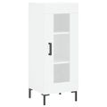 vidaXL Komoda biela 34,5x34x90 cm spracované drevo