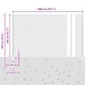vidaXL Hexagonálny plot s stĺpom 10 x 1,4 m Pozinkovaná oceľ Sieťovina