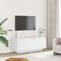 vidaXL TV skrinka biela 100x35x40 cm spracované drevo