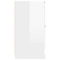 vidaXL Komoda lesklá biela 70x35,5x67,5 cm spracované drevo