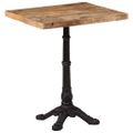 vidaXL Bistro stolík 60x60x77 cm surové mangovníkové drevo