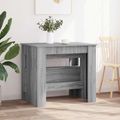 vidaXL Jedálenský stôl 180 x 85 x 75 cm Kompozitné drevo Sivý Sonoma