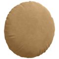 vidaXL Vankúše na sedenie 2 pcs Hnedá Ø 40 x 13 cm Zamat