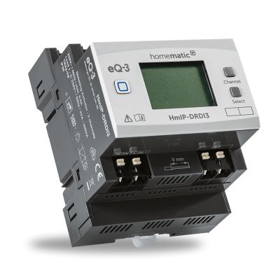 Homematic IP Stmievací akčný člen s LCD - na DIN lištu, 3 kanály - HmIP-DRDI3