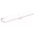 vidaXL Stolová doska 200x40x(2-4) cm neošetrený masív živé hrany