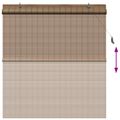 vidaXL Roleta Hnedá 160 x 160 cm Bambus