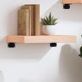 vidaXL Nástenná polica 40x20x6 cm neošetrený dubový masív