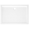 vidaXL Sprchová vanička s protišmykovými výbežkami biela 70x100x4 cm ABS